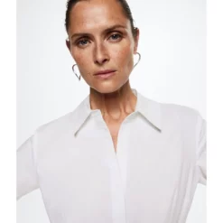 Mango Essential Cotton-Blend Shirt 10 Mango Essential Cotton-Blend Shirt -Mango popular store mango 7204 0351626 3