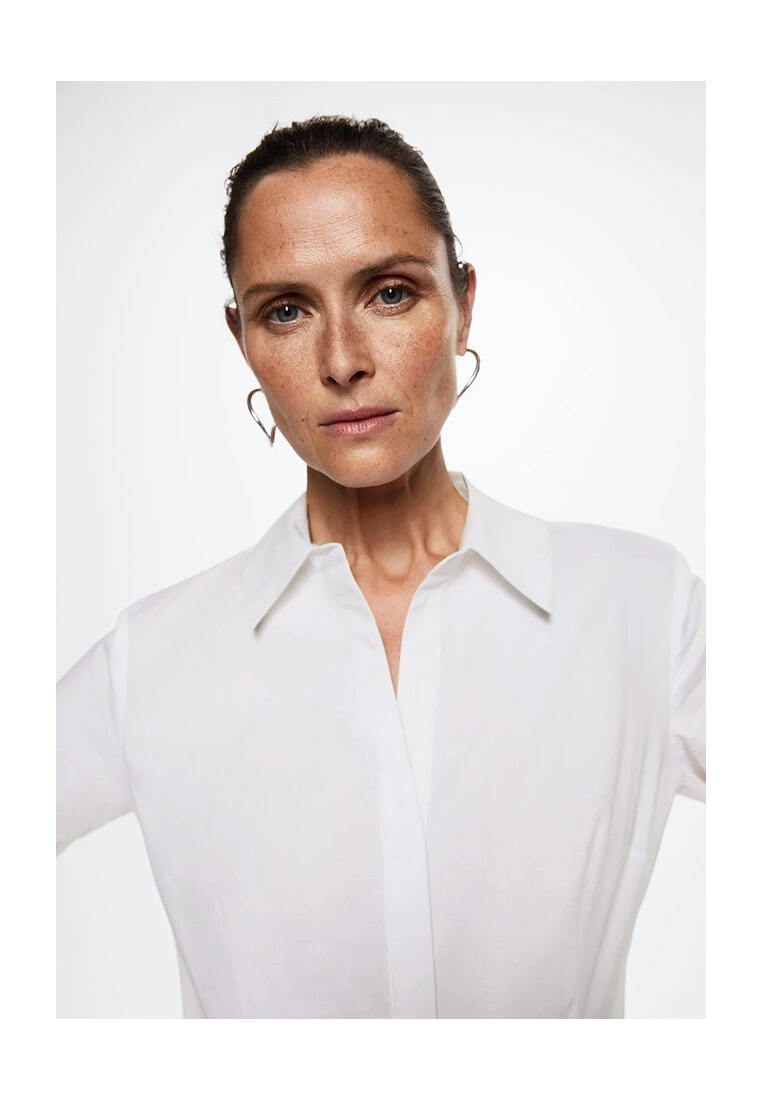 Mango Essential Cotton-Blend Shirt 5 Mango Essential Cotton-Blend Shirt - Image 3