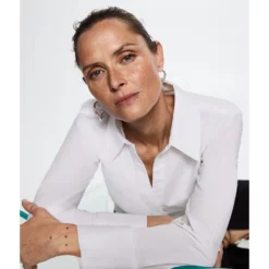 Mango Essential Cotton-Blend Shirt 11 Mango Essential Cotton-Blend Shirt -Mango popular store mango 7204 0351626 4