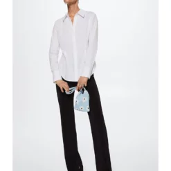 Mango Essential Cotton-Blend Shirt 12 Mango Essential Cotton-Blend Shirt -Mango popular store mango 7205 0351626 5