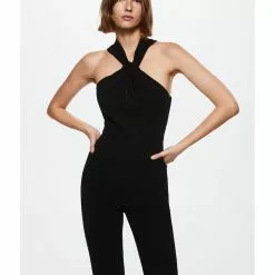 Mango Asymmetric Long Jumpsuit -Mango popular store mango 7217 6716626 4