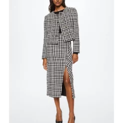 Mango Houndstooth Pencil Skirt -Mango popular store mango 7237 4716626 4