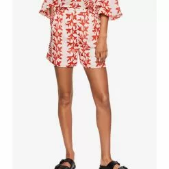 Mango Printed Cotton-Blend Shorts