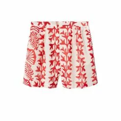 Mango Printed Cotton-Blend Shorts -Mango popular store mango 7293 4315026 7