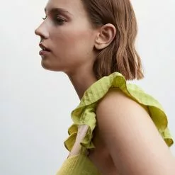 Mango Short Ruffled Dress -Mango popular store mango 7295 8042636 3