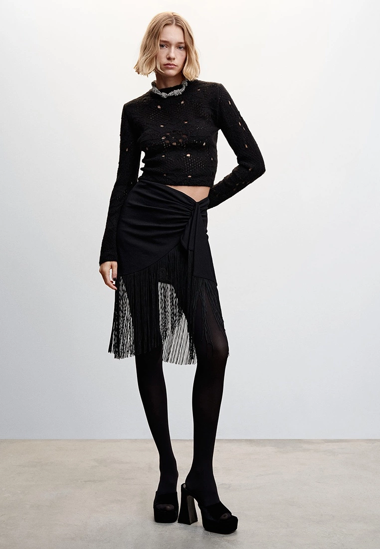 Mango Open Back Openwork Sweater 8 Mango Open Back Openwork Sweater - Image 6