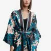 Mango Floral Kimono With Bow Closure -Mango popular store mango 7330 1642636 1