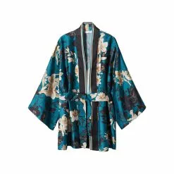 Mango Floral Kimono With Bow Closure -Mango popular store mango 7331 1642636 7