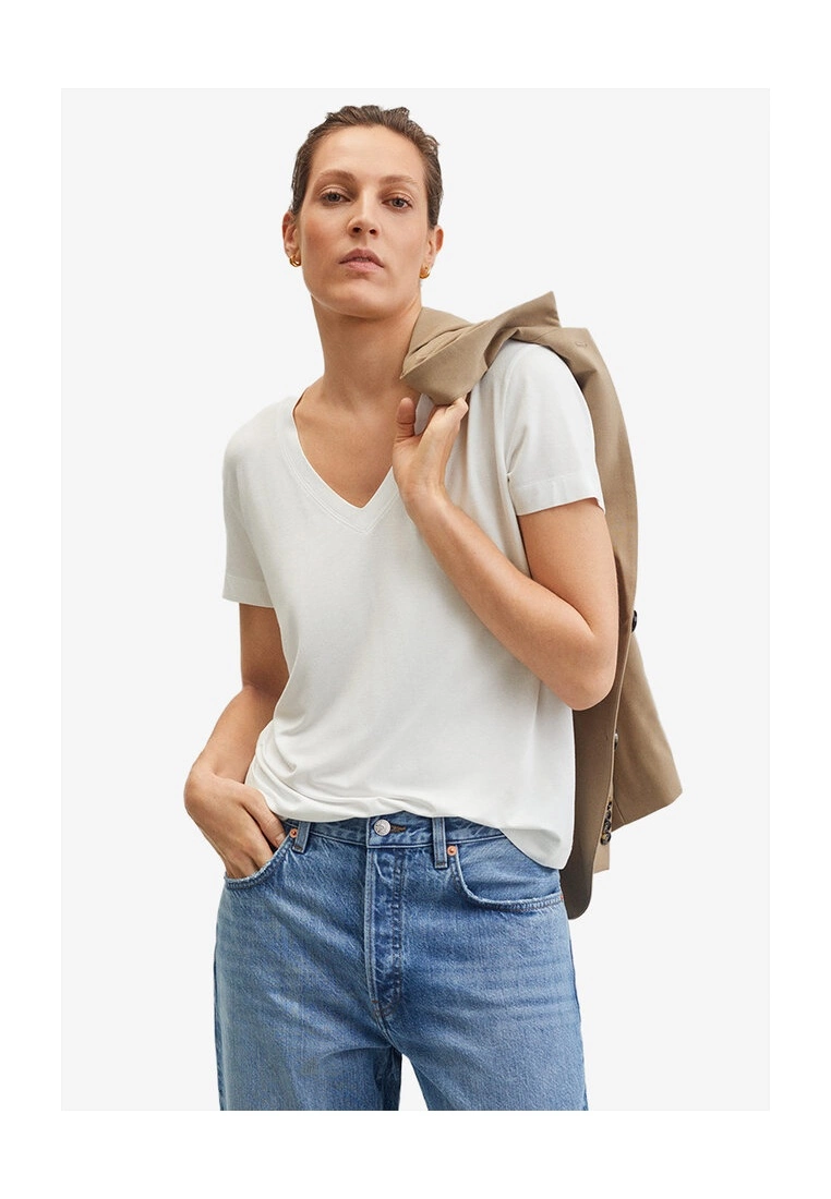 Mango V-Neck T-Shirt 3 Mango V-Neck T-Shirt