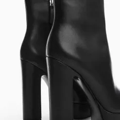 Mango Platform Leather Ankle Boots 10 Mango Platform Leather Ankle Boots -Mango popular store mango 7348 1202636 4