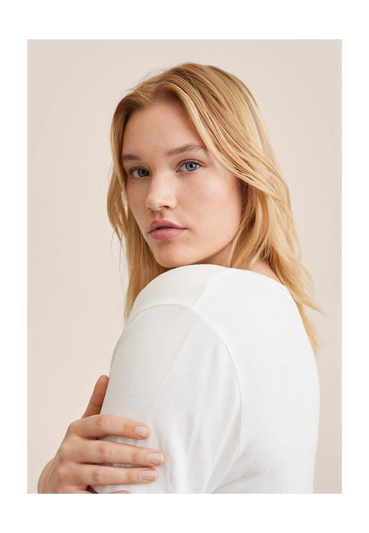 Mango V-Neck T-Shirt 9 Mango V-Neck T-Shirt - Image 7