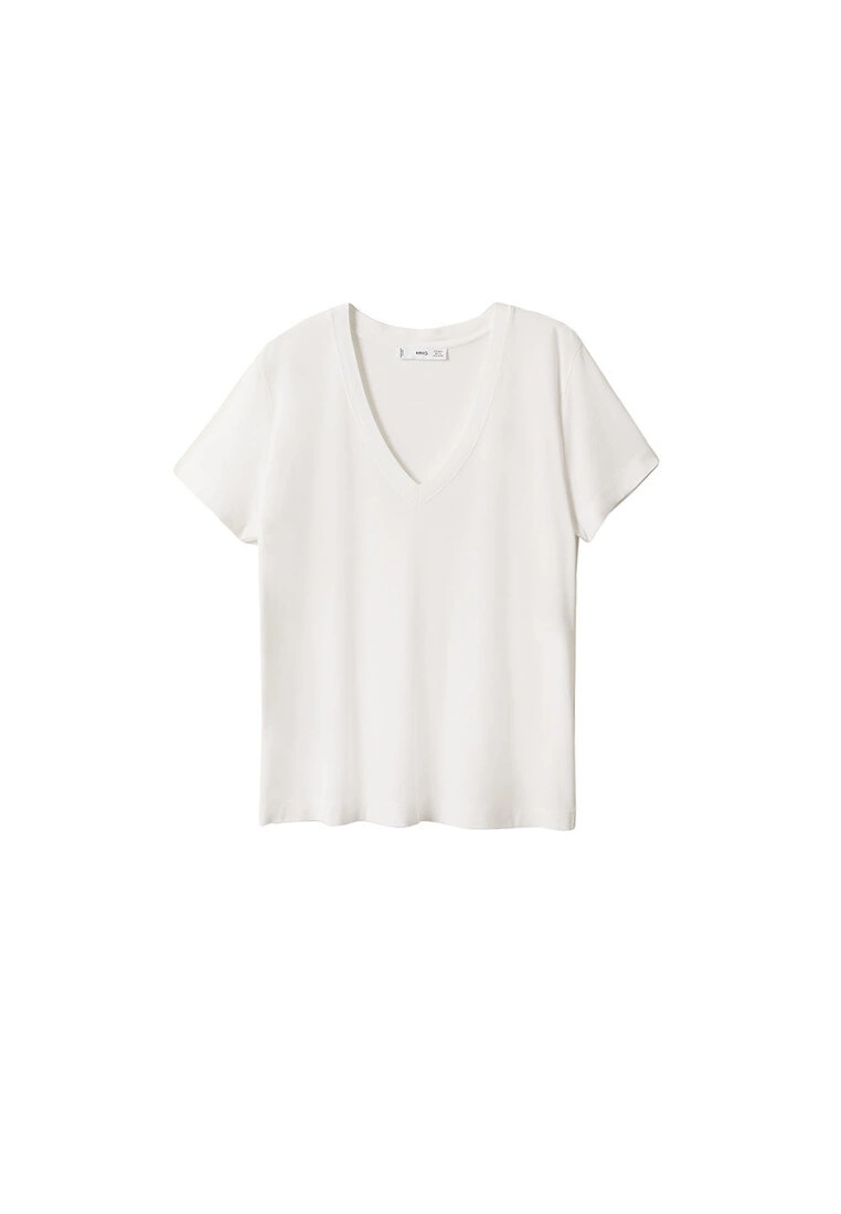 Mango V-Neck T-Shirt 10 Mango V-Neck T-Shirt - Image 8