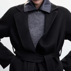 Mango Belt Handmade Coat -Mango popular store mango 7357 2642636 5