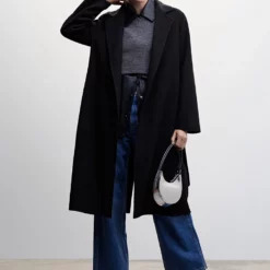 Mango Belt Handmade Coat -Mango popular store mango 7357 2642636 6