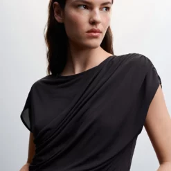 Mango Draped Detail Dress -Mango popular store mango 7371 4152636 3