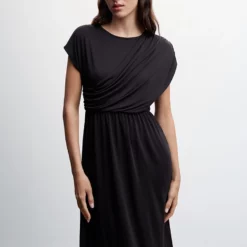 Mango Draped Detail Dress -Mango popular store mango 7371 4152636 4