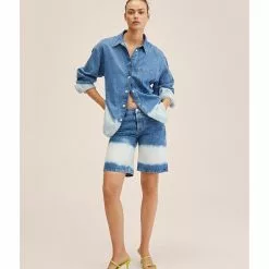 Mango Tie-Dye Oversize Shirt -Mango popular store mango 7372 3649216 4