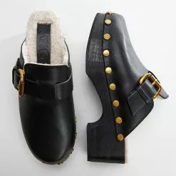 Mango Fur Lining Sheepskin Clogs -Mango popular store mango 7386 5942636 5