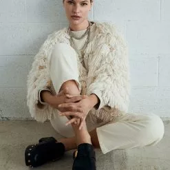 Mango Fur Lining Sheepskin Clogs -Mango popular store mango 7386 5942636 6