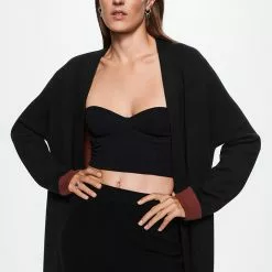 Mango Bicolor Long Cardigan -Mango popular store mango 7388 0217336 3