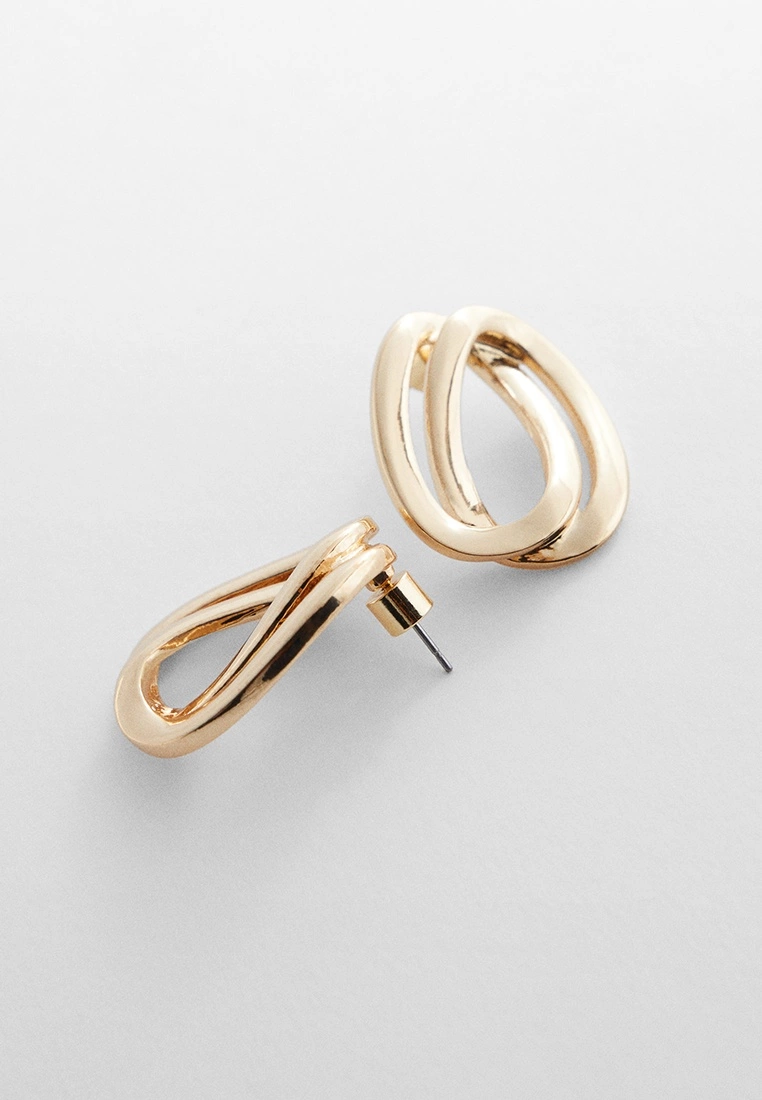 Mango Double Hoop Earrings 4 Mango Double Hoop Earrings - Image 2