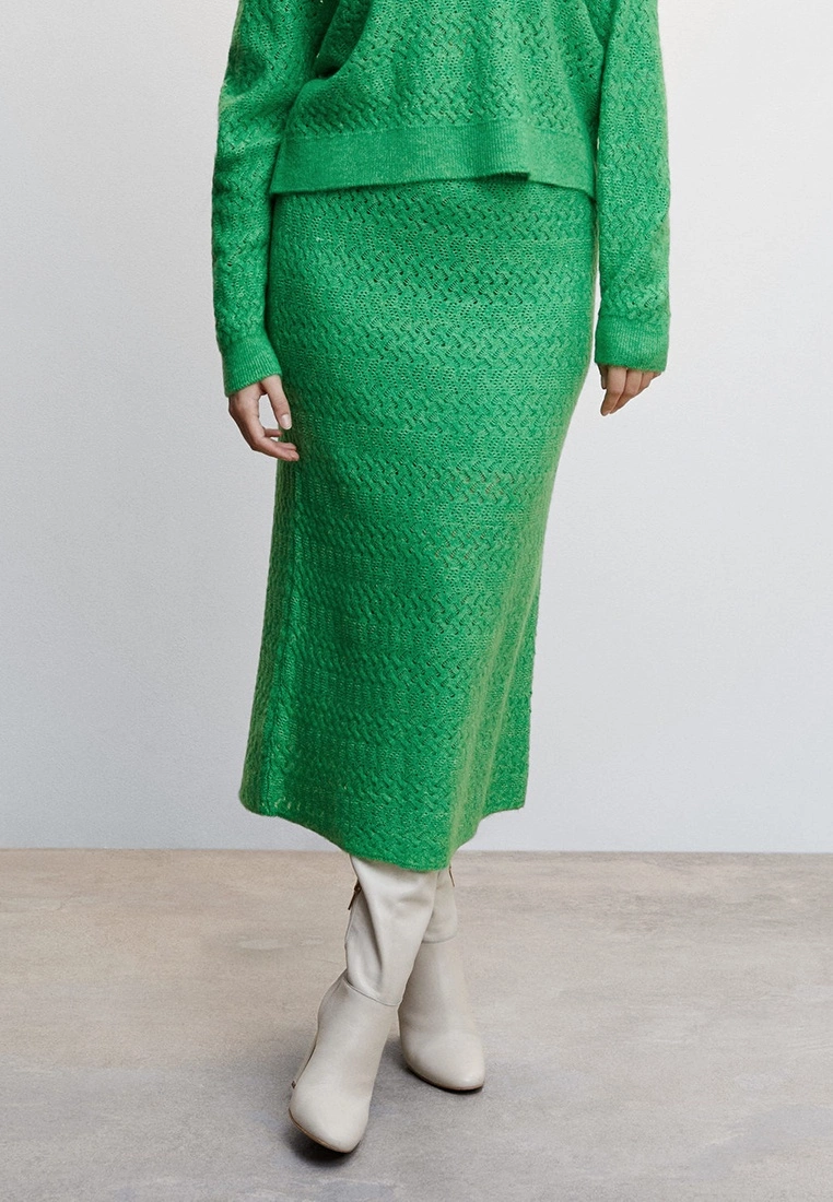 Mango Openwork Knit Skirt 4 Mango Openwork Knit Skirt - Image 2