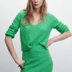 Mango Openwork Knit Skirt 13 Mango Openwork Knit Skirt -Mango popular store mango 7455 3216336 4