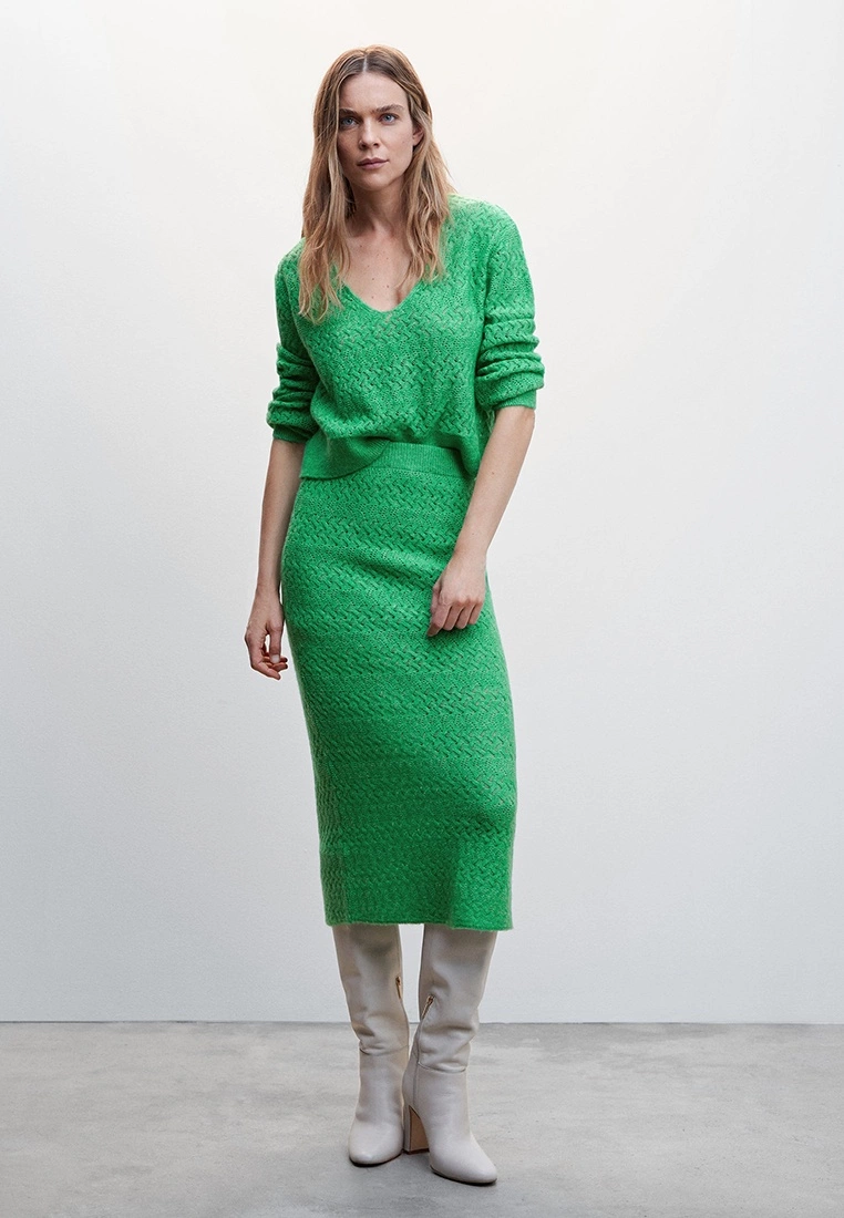 Mango Openwork Knit Skirt 7 Mango Openwork Knit Skirt - Image 5