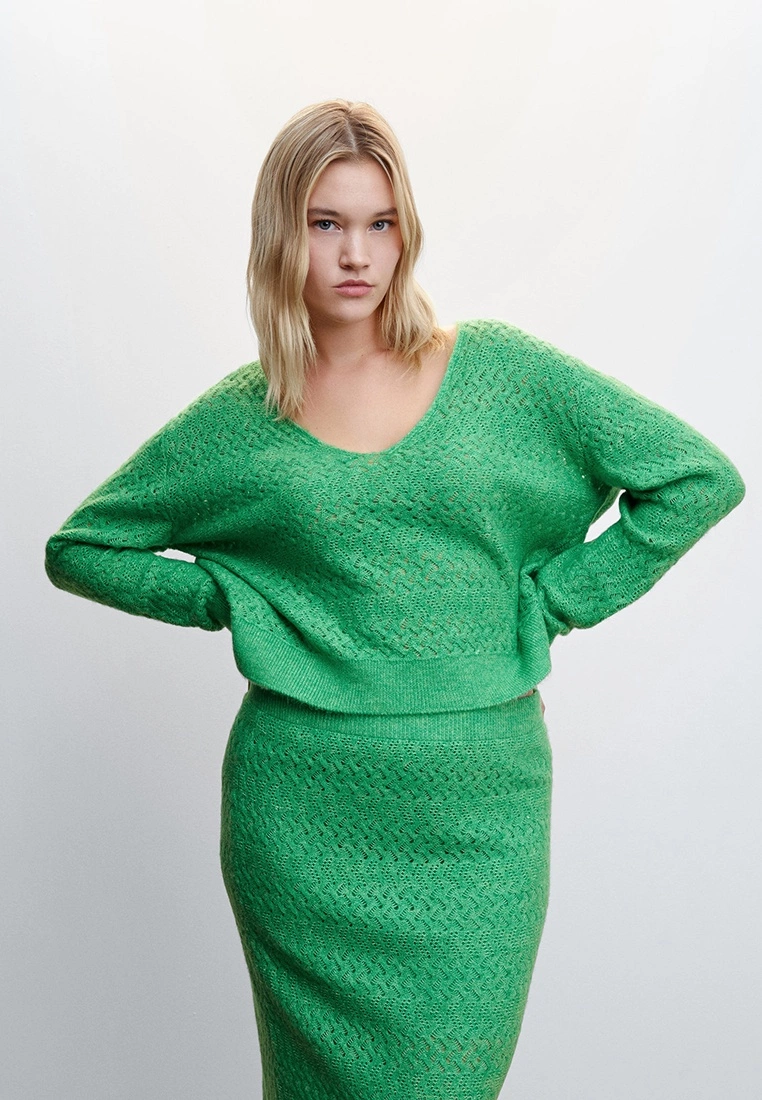 Mango Openwork Knit Skirt 8 Mango Openwork Knit Skirt - Image 6