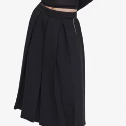 Mango Pleated Midi Skirt
