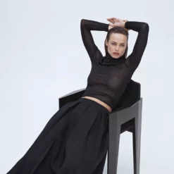 Mango Pleated Midi Skirt -Mango popular store mango 7494 1605146 3