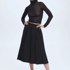 Mango Pleated Midi Skirt -Mango popular store mango 7495 1605146 5