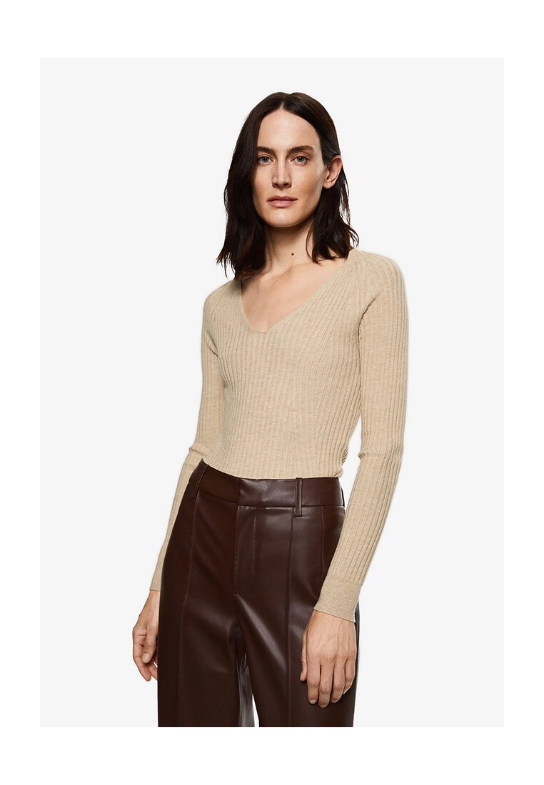 Mango Ribbed Knit Sweater 3 Mango Ribbed Knit Sweater