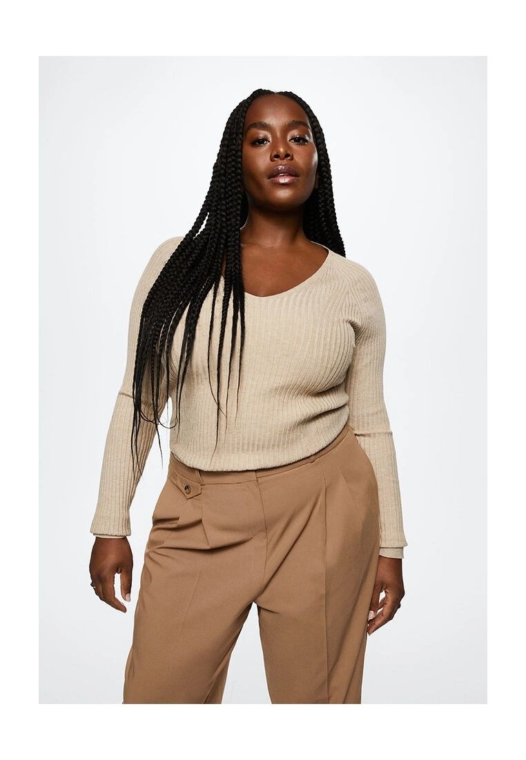 Mango Ribbed Knit Sweater 4 Mango Ribbed Knit Sweater - Image 2