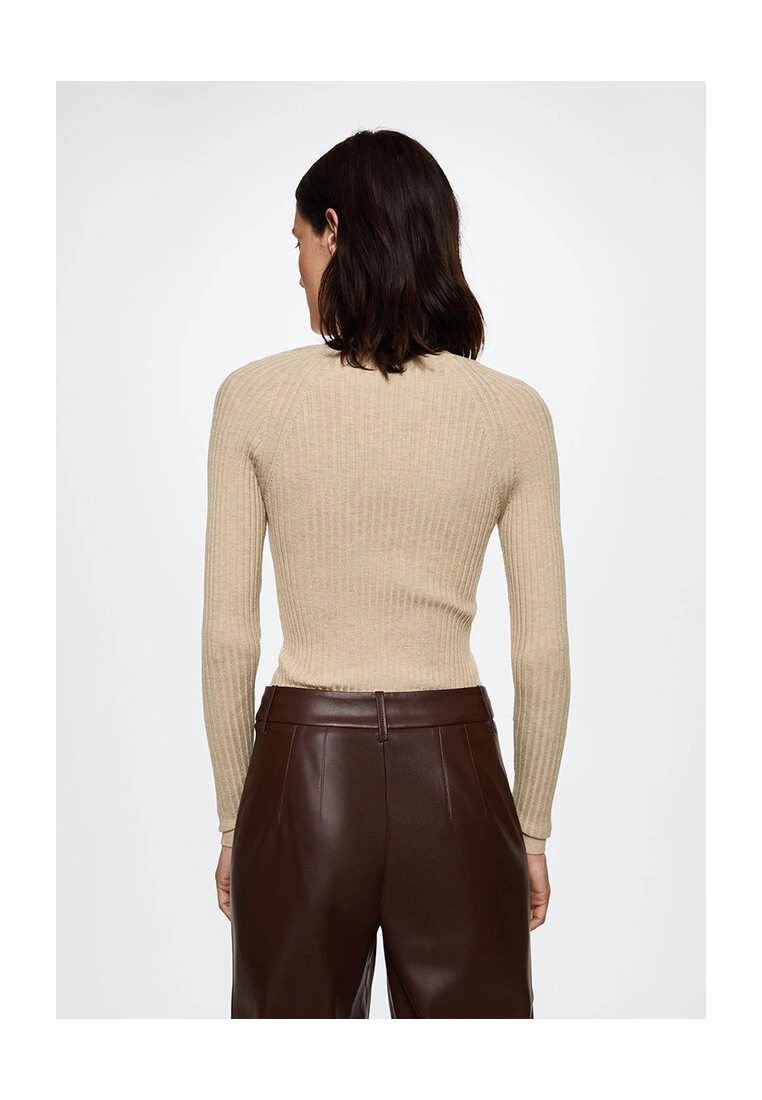 Mango Ribbed Knit Sweater 5 Mango Ribbed Knit Sweater - Image 3