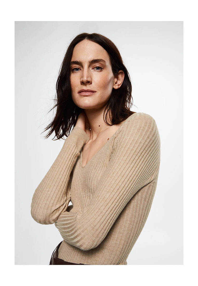 Mango Ribbed Knit Sweater 6 Mango Ribbed Knit Sweater - Image 4