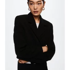 Mango Cropped Blazer With Buttons -Mango popular store mango 7564 7316626 3