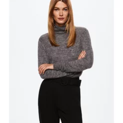 Mango Belt Straight-Fit Trousers -Mango popular store mango 7651 2416626 3