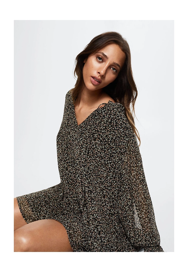 Mango Floral Ruffled Dress 6 Mango Floral Ruffled Dress - Image 4