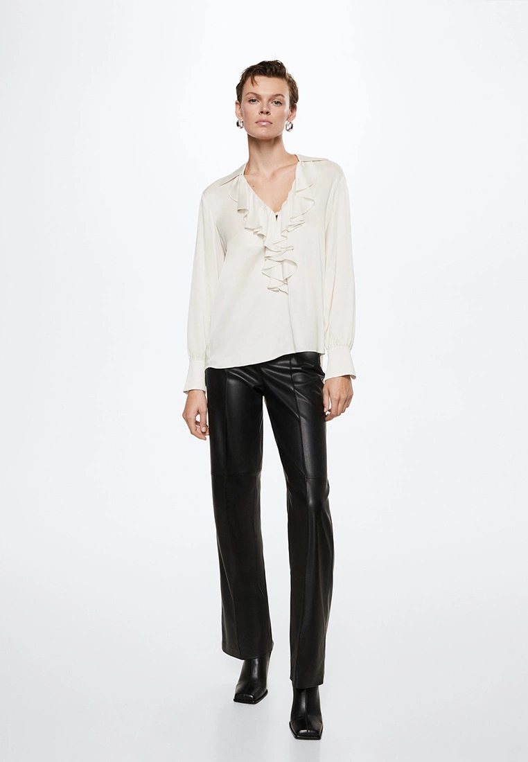 Mango Ruffled Neck Blouse 7 Mango Ruffled Neck Blouse - Image 5