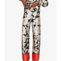 Mango Floral Print Trousers