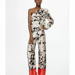 Mango Floral Print Trousers -Mango popular store mango 7712 8840826 5