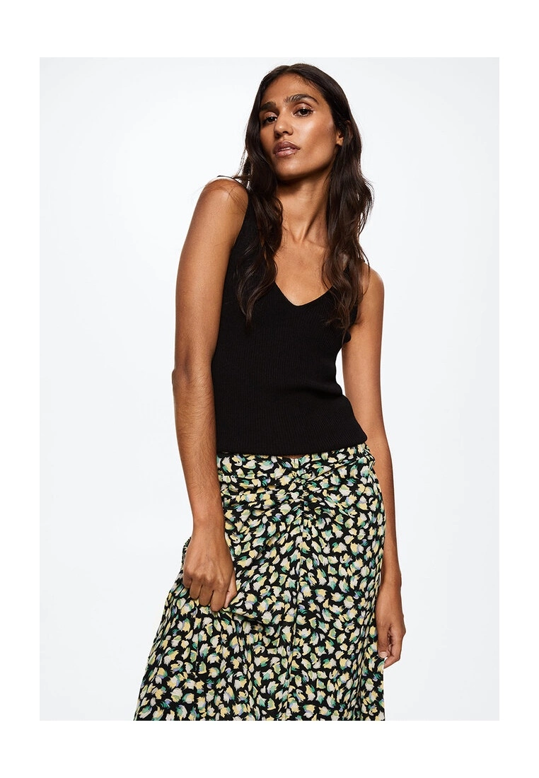 Mango Floral Print Skirt 6 Mango Floral Print Skirt - Image 4