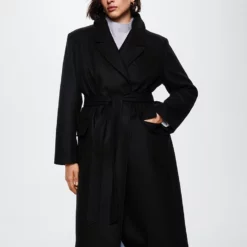 Mango Long Lapel Coat -Mango popular store mango 7751 1624926 2