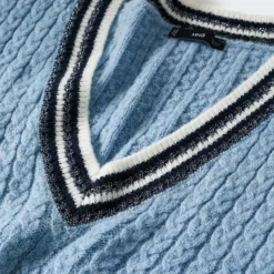 Mango V-Neck Lurex Vest -Mango popular store mango 7758 0671036 3