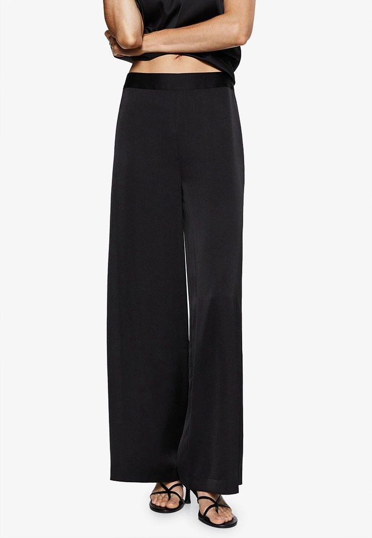 Mango Flowy Palazzo Trousers 3 Mango Flowy Palazzo Trousers