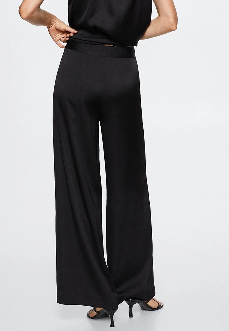 Mango Flowy Palazzo Trousers 4 Mango Flowy Palazzo Trousers - Image 2