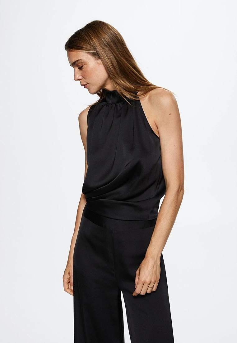 Mango Flowy Palazzo Trousers 6 Mango Flowy Palazzo Trousers - Image 4