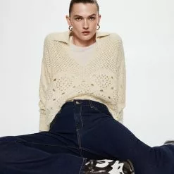 Mango Openwork Knit Sweater -Mango popular store mango 7778 6270036 3