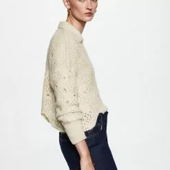 Mango Openwork Knit Sweater -Mango popular store mango 7778 6270036 4